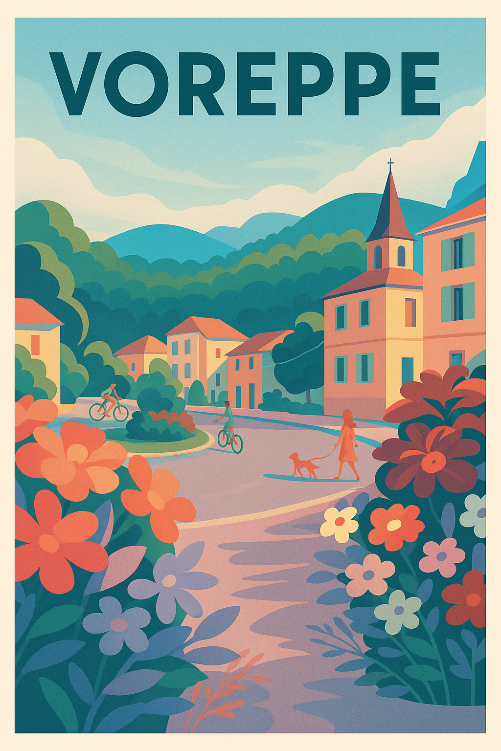 Affiche de Voreppe - Charme paisible au cœur de la nature