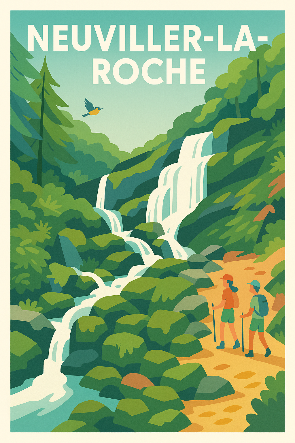 Affiche Neuviller-la-Roche — Évasion Nature au Cœur de la Forêt · poster d'art de Neuviller-la-Roche