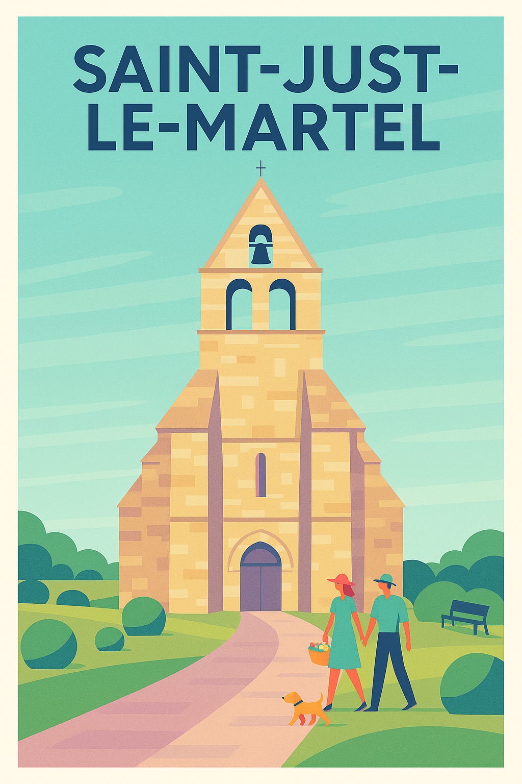 Affiche de Saint-Just-le-Martel - Charme et sérénité au cœur de la nature