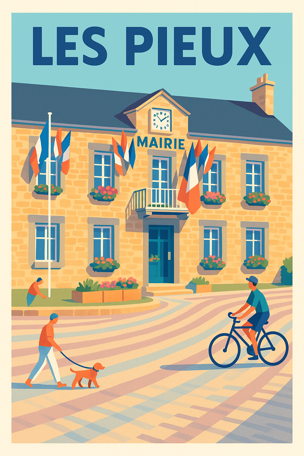Affiche de Les Pieux - Charme et douceur au cœur de la Normandie