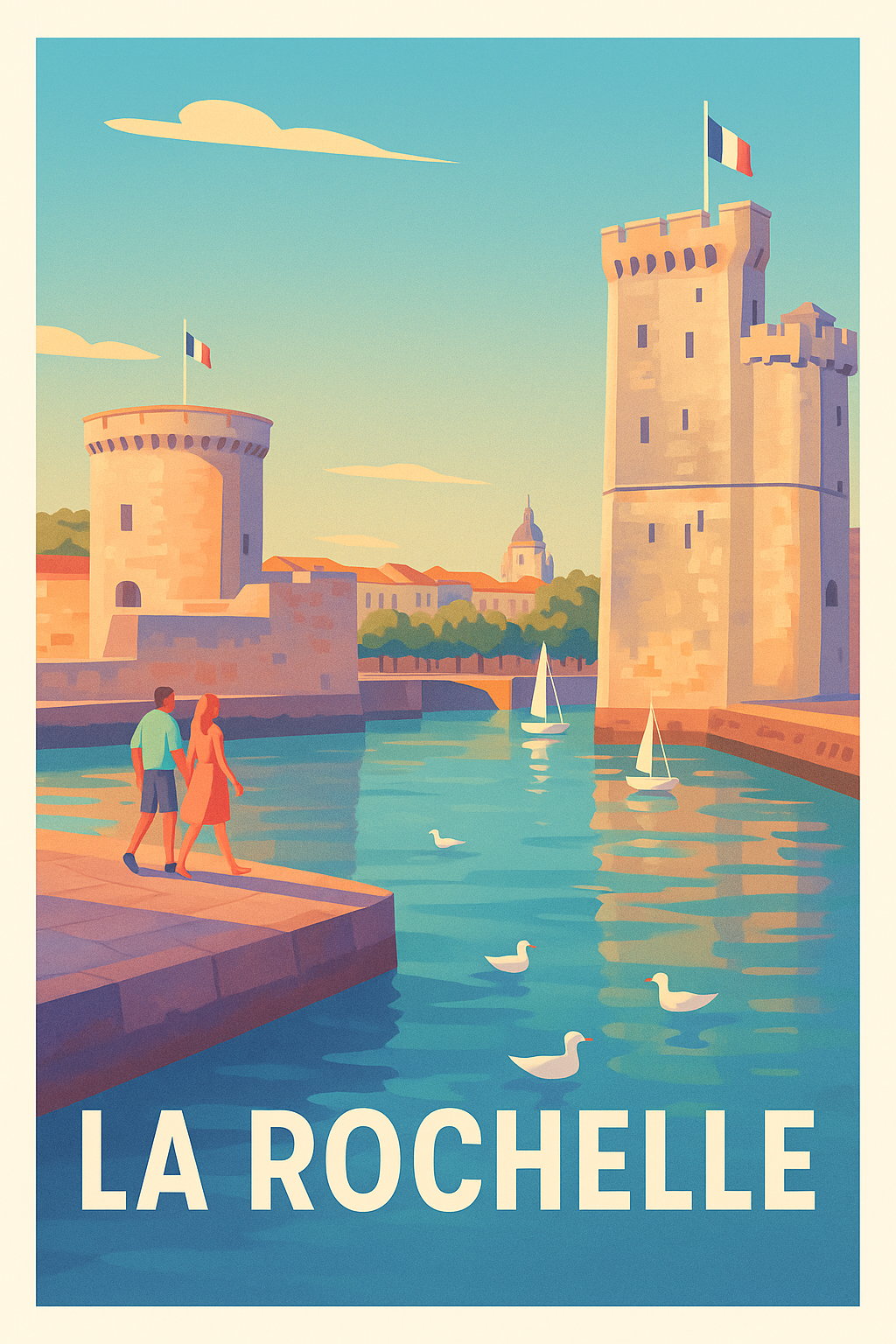 Affiche La Rochelle - Charme intemporel du Vieux-Port