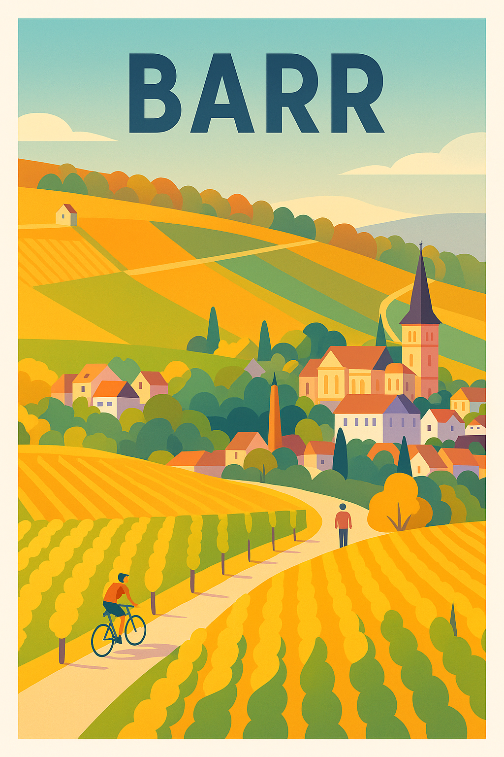Affiche de Barr - L'évasion au cœur des vignobles alsaciens