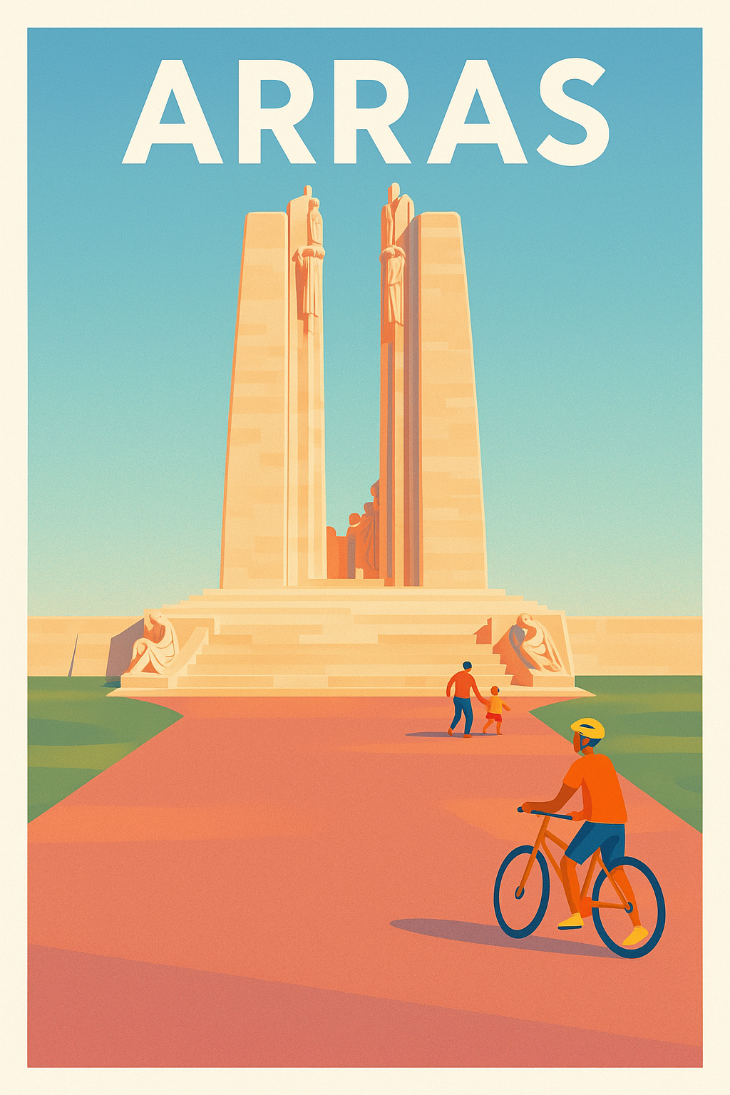 Affiche Arras — Symbole de mémoire et de sérénité · poster d'art de Arras