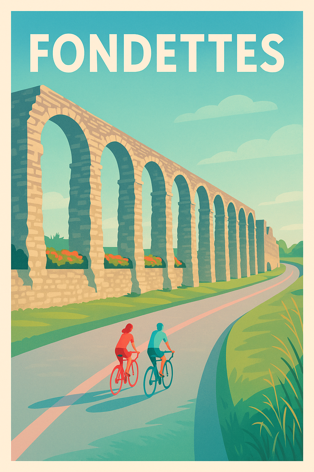 Affiche de Fondettes - Évasion et patrimoine à vélo
