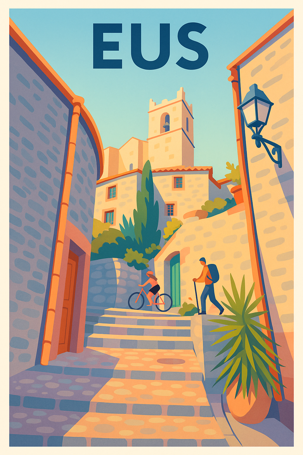 Affiche de Eus - Charme pittoresque et douceur de vivre