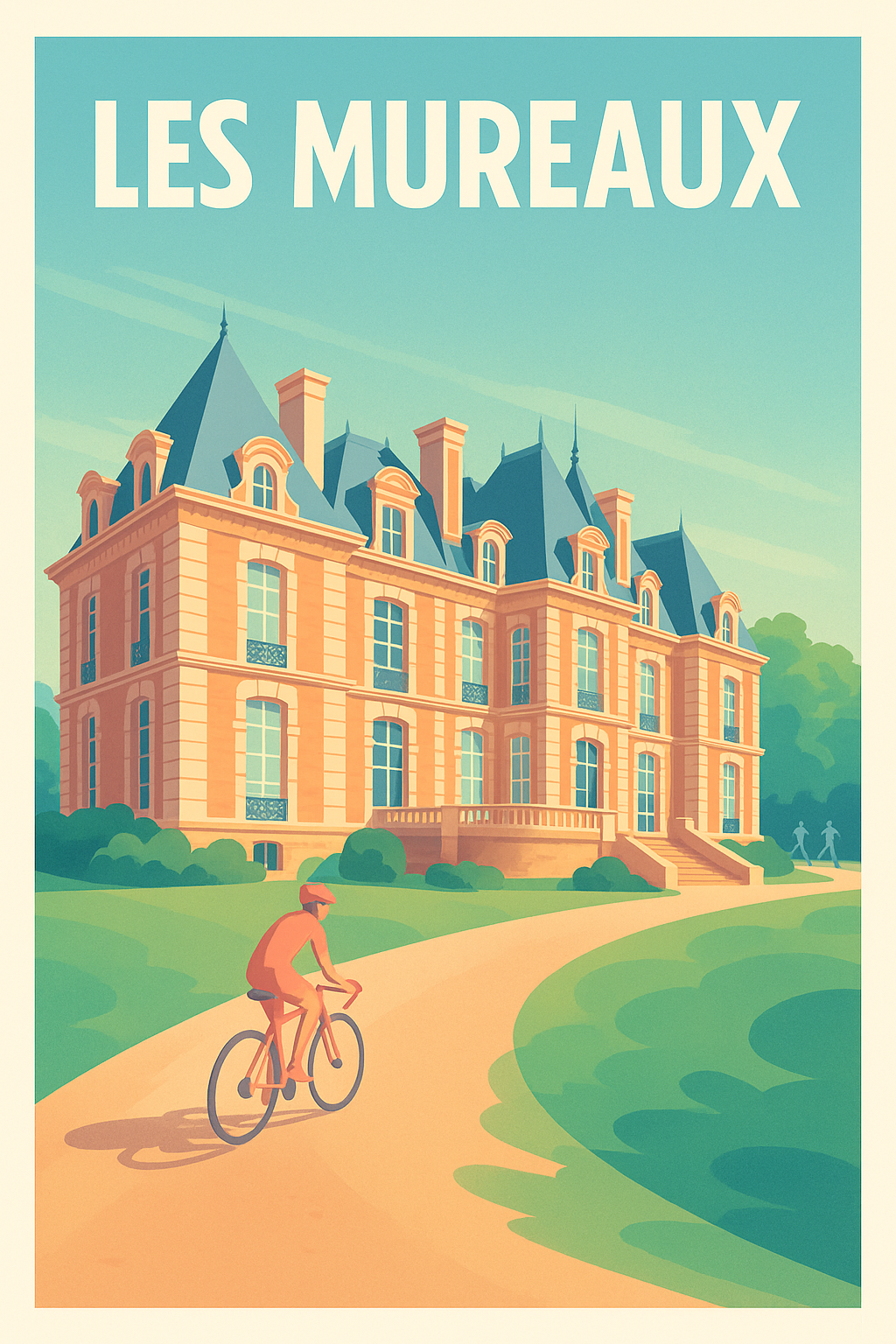 Affiche Les Mureaux — Élégance et sérénité au cœur de la ville · poster d'art de Les Mureaux