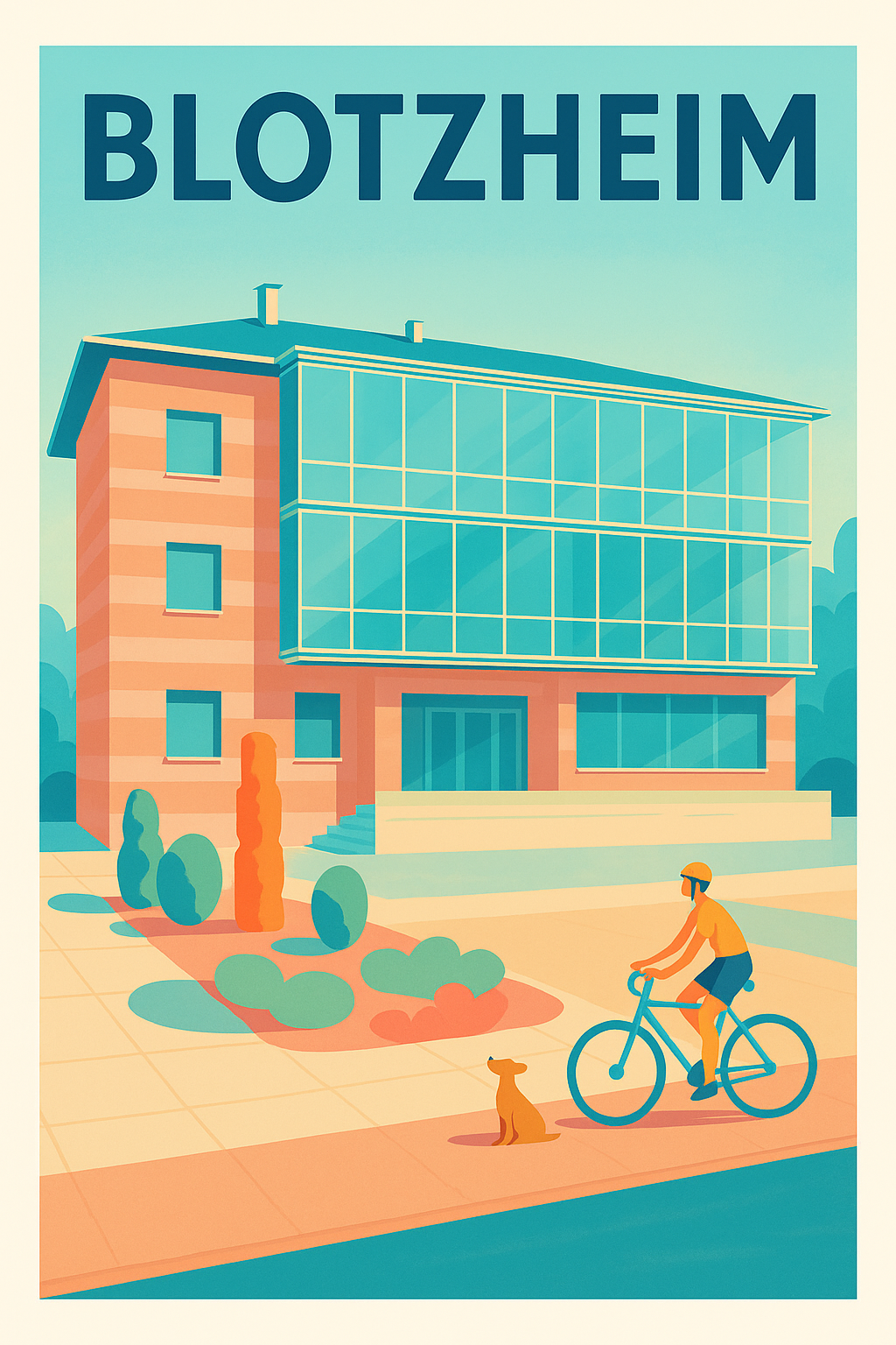 Affiche de Blotzheim - Un coin de sérénité moderne