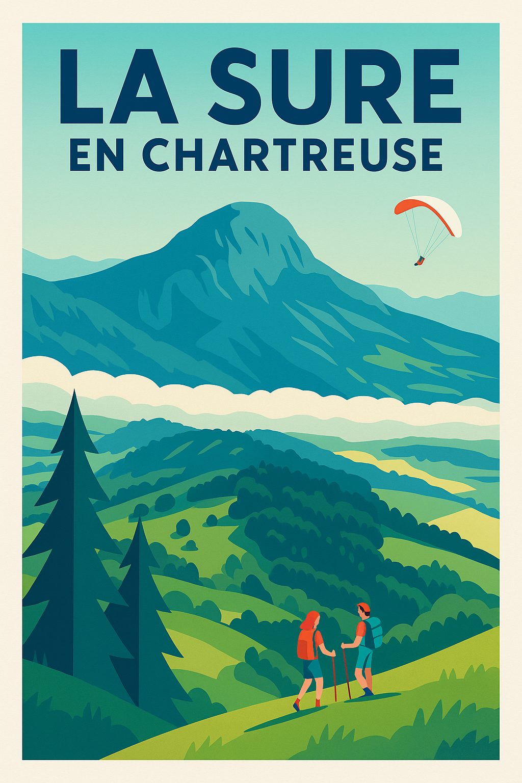 Affiche de La Sure en Chartreuse - Évasion et nature grandeur nature