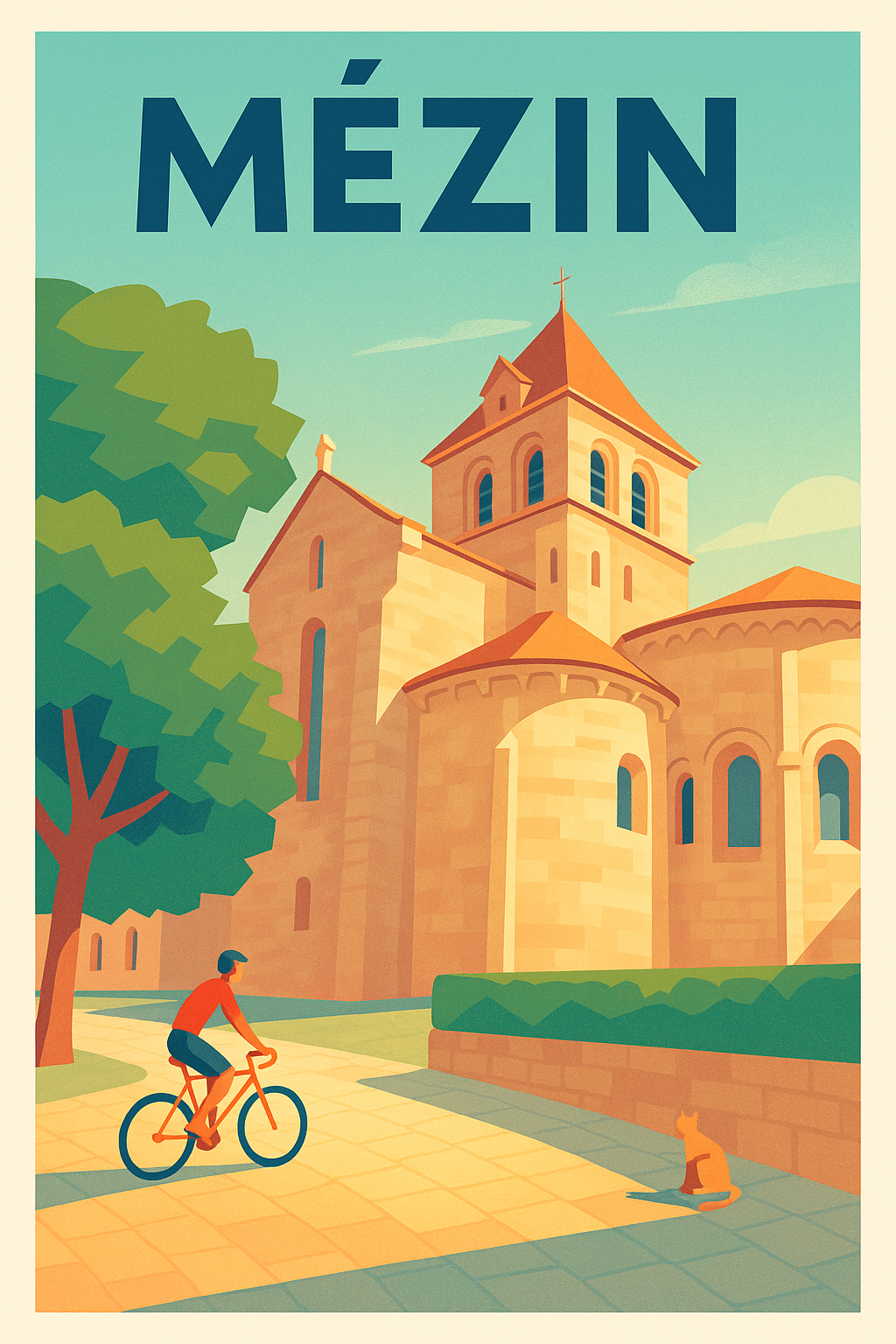 Affiche de Mézin - Charme et sérénité au cœur de la bastide