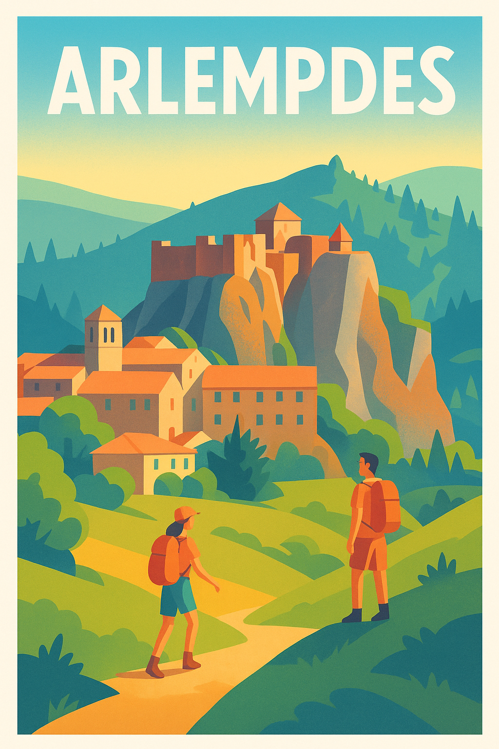 Affiche Arlempdes — L'escapade nature au cœur du patrimoine · poster d'art de Arlempdes