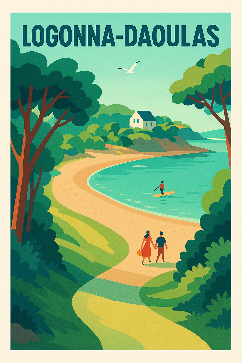 Affiche de Logonna-Daoulas - Évasion au bord de la mer bretonne