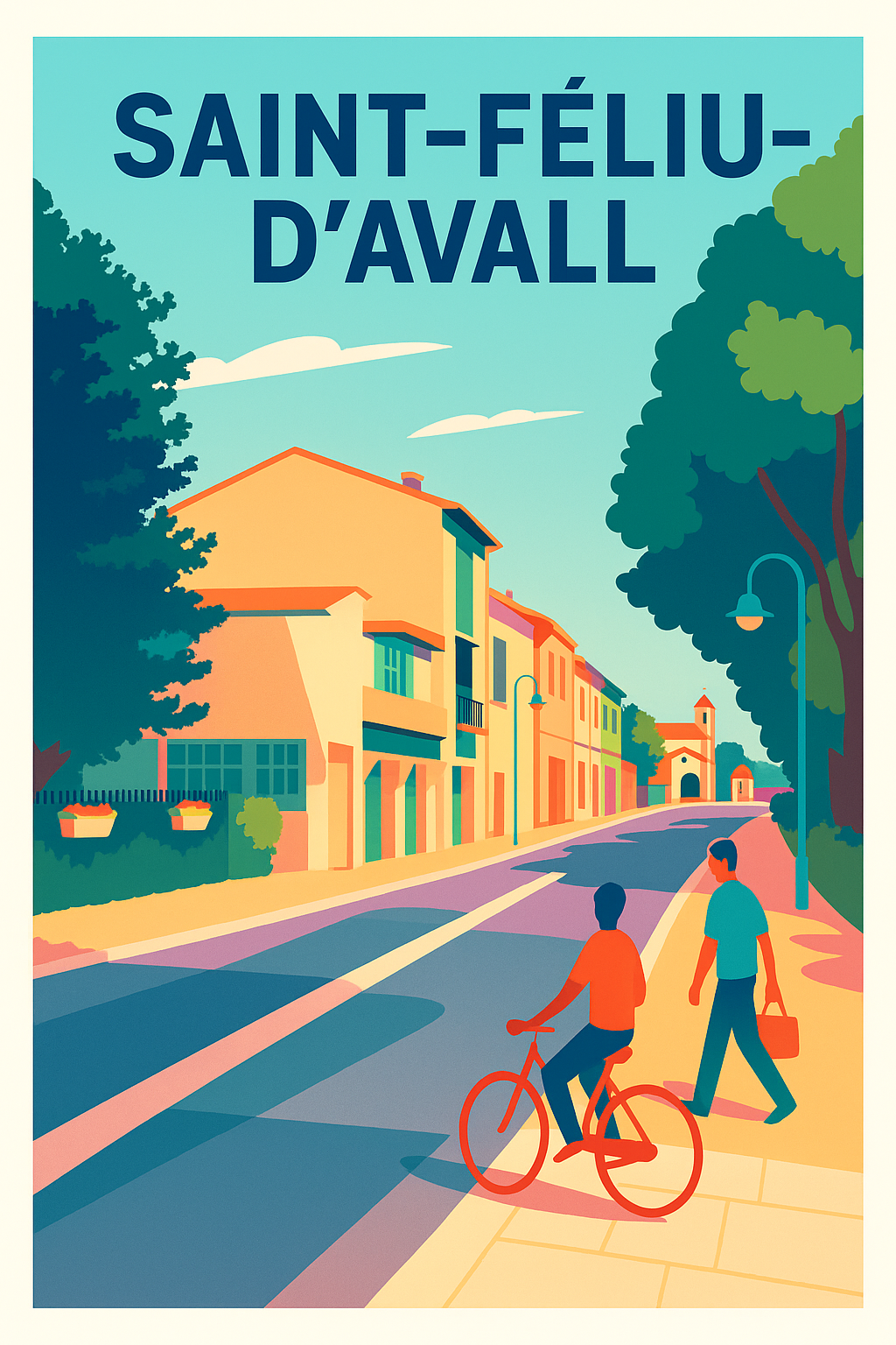 Affiche de Saint-Féliu-d'Avall - L'élégance tranquille d'un village catalan
