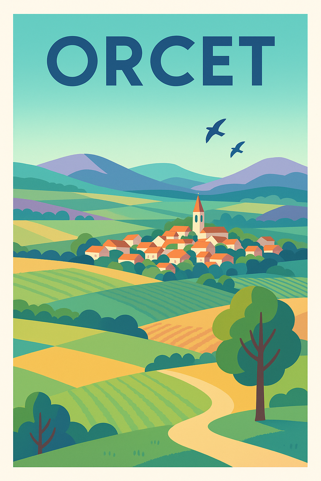 Affiche de Orcet - L'évasion bucolique au cœur des champs