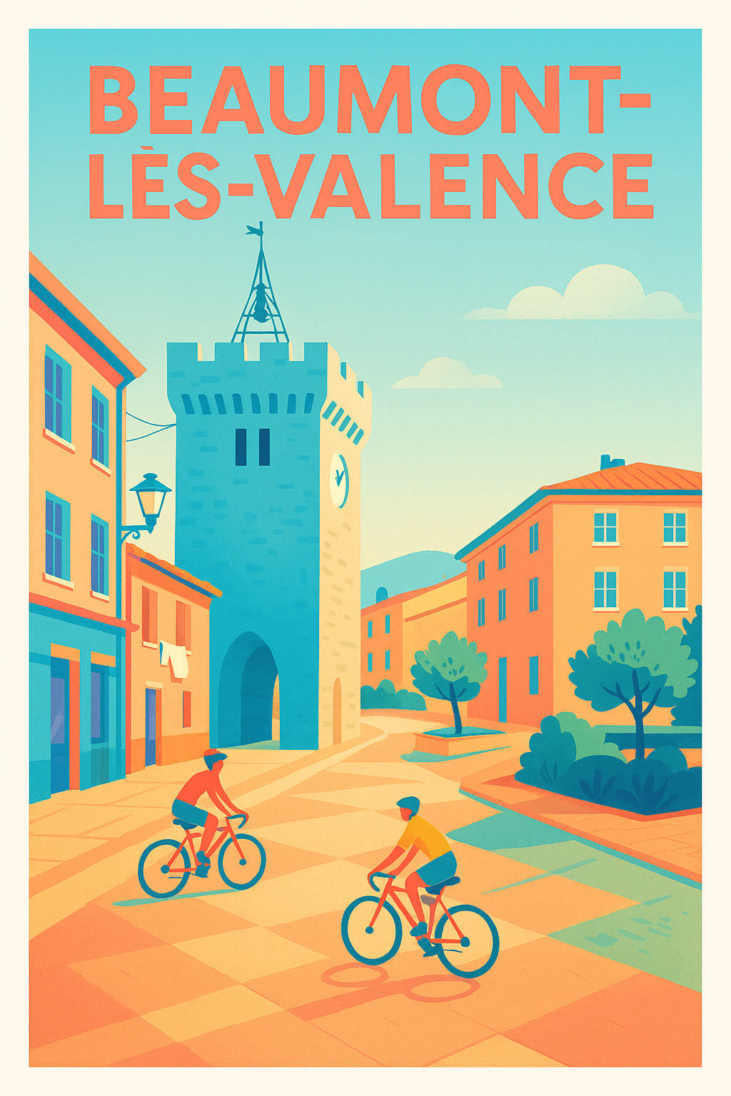 Affiche de Beaumont-lès-Valence - Une balade ensoleillée au cœur de la ville