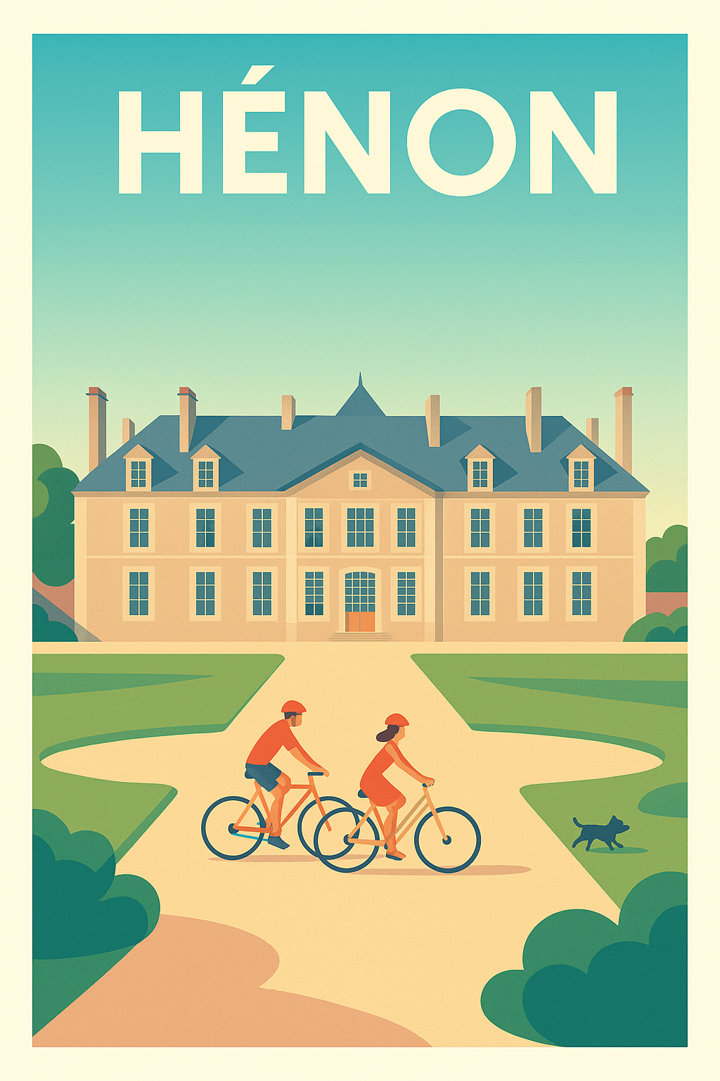 Affiche de Hénon - Promenade en douceur au château