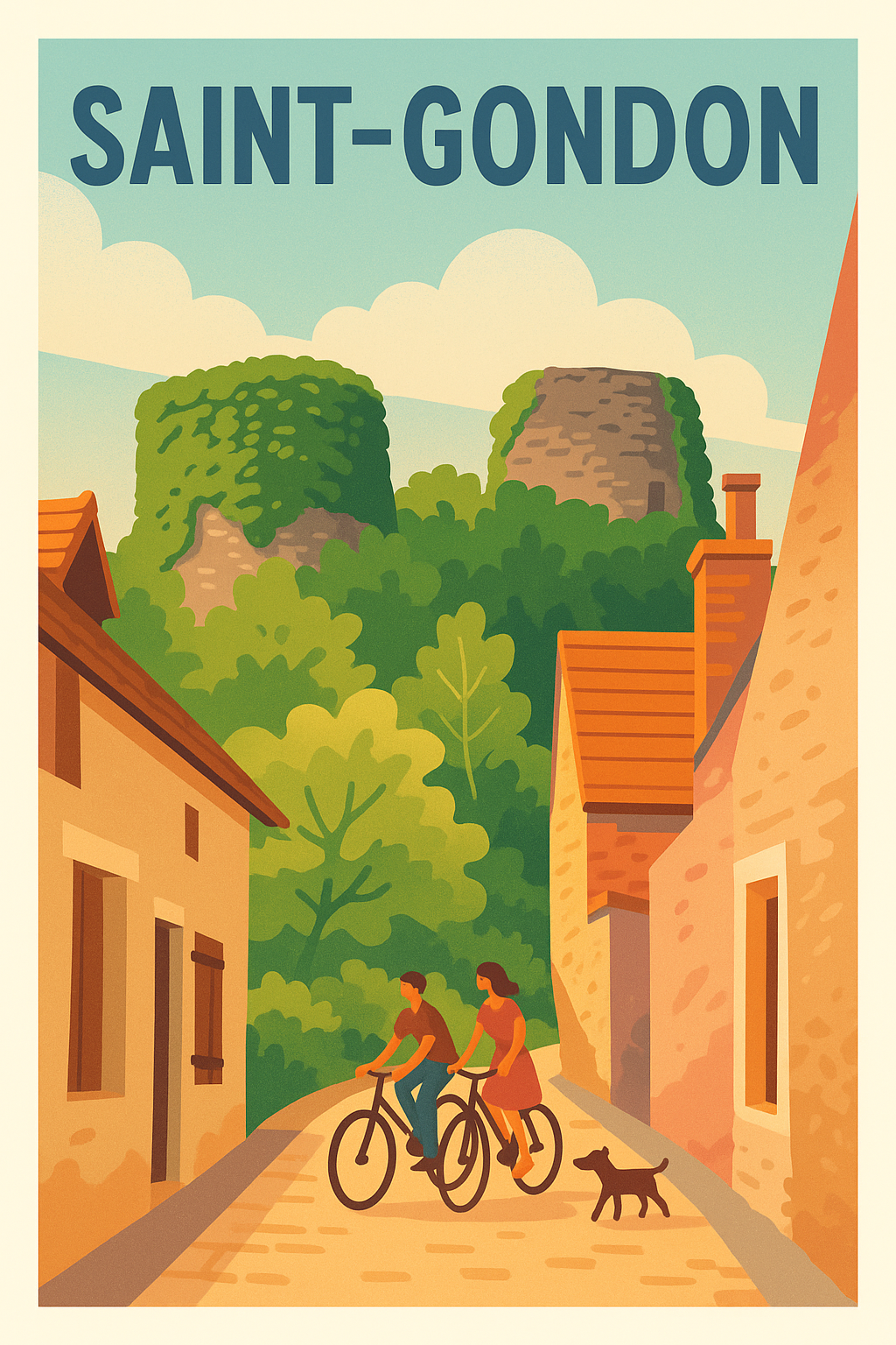 Affiche de Saint-Gondon - Douceur de vie au cœur de la nature