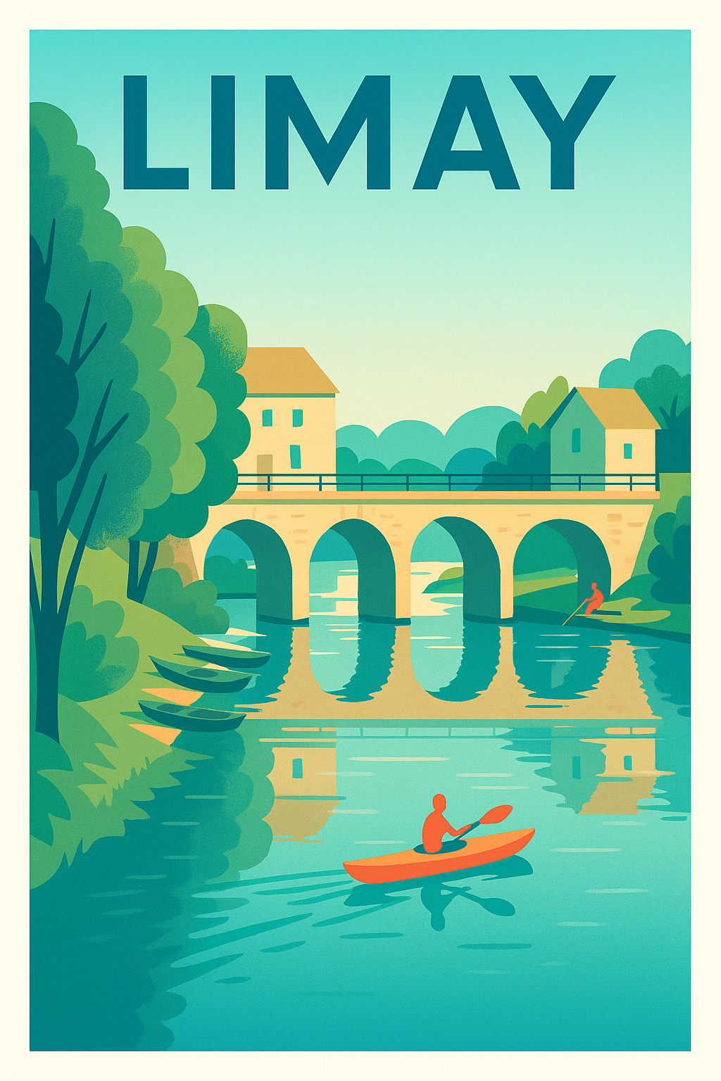 Affiche de Limay - L'élégance paisible de la rivière