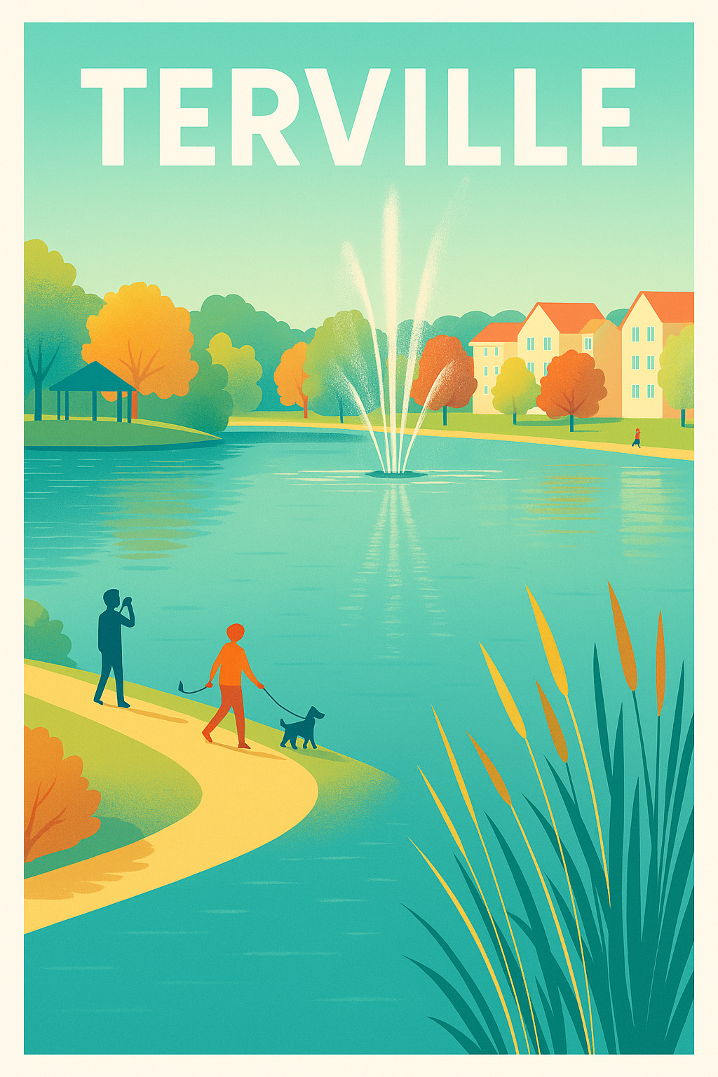 Affiche de Terville - Sérénité au bord de l'eau