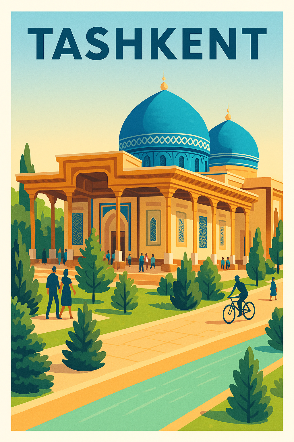 Affiche de Tashkent - L'élégance architecturale au cœur de l'Ouzbékistan