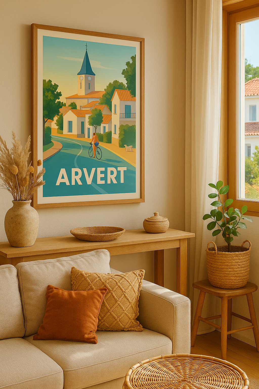 Mise en situation Affiche de Arvert - Le charme paisible à vélo