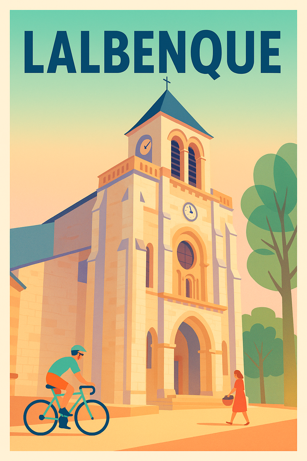 Affiche de Lalbenque - Charme et sérénité au cœur du village