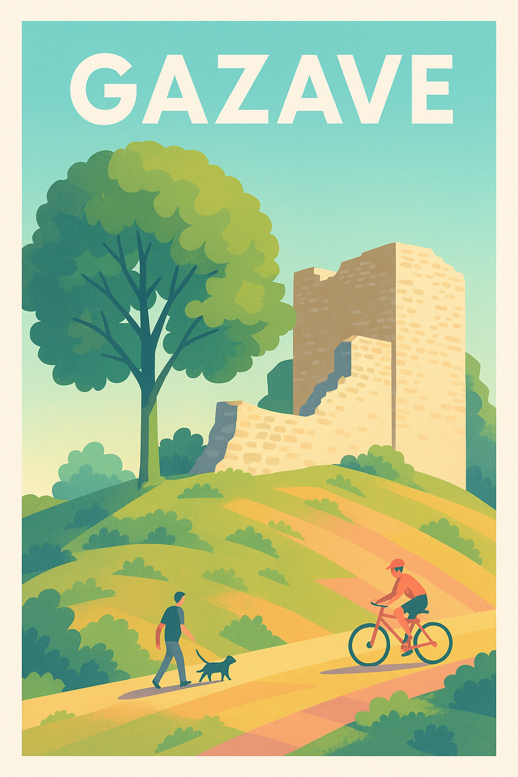 Affiche de Gazave - Escapade nature et patrimoine