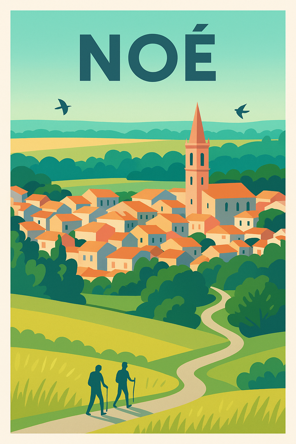 Affiche de Noé - Voyagez au cœur d'un village paisible