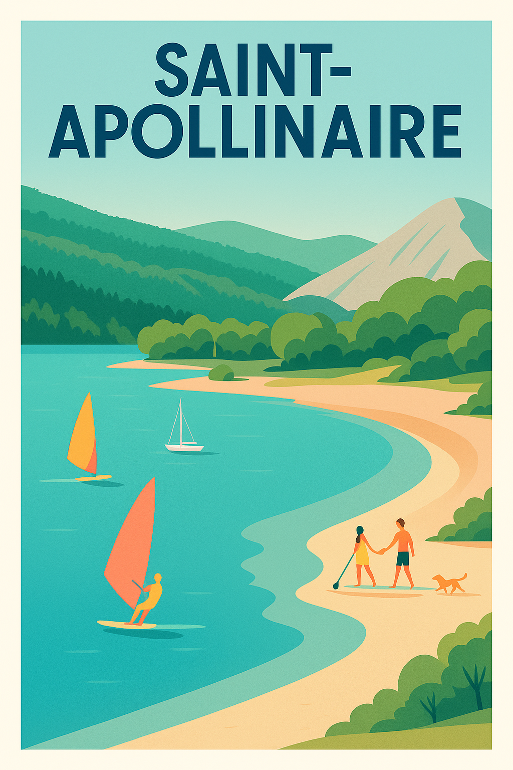 Affiche de Saint-Apollinaire - Évasion nature au fil de l'eau