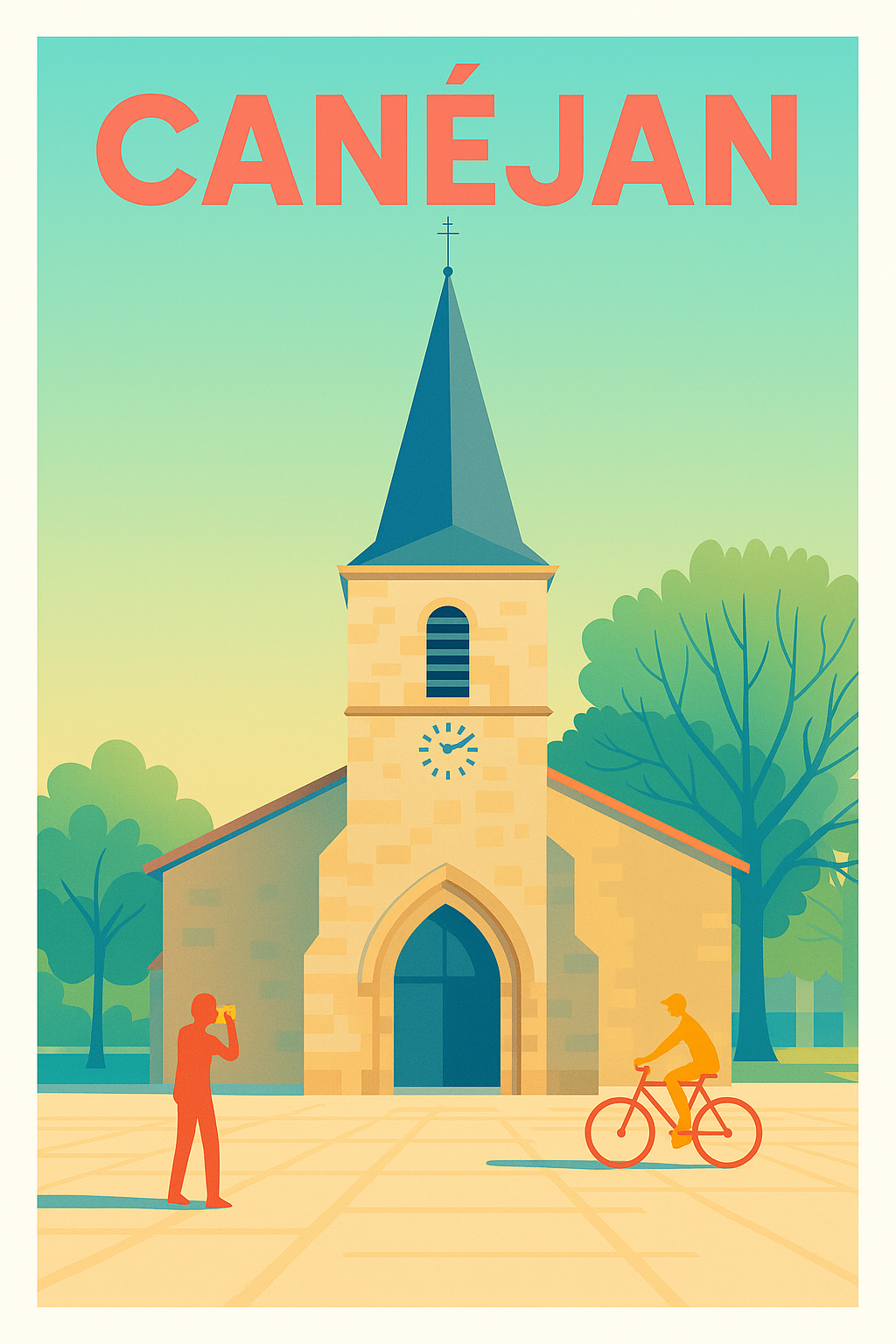 Affiche de Canéjan - Charme paisible et architectural
