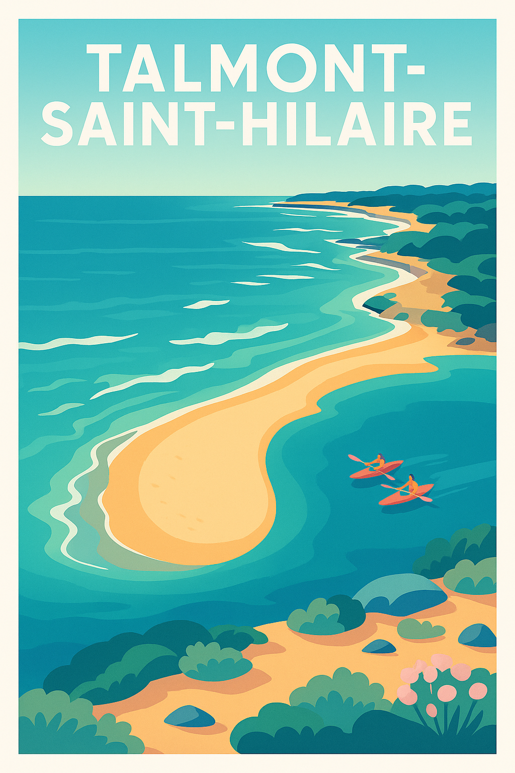 Affiche de Talmont-Saint-Hilaire - Échappée Belle sur la Côte Vendéenne