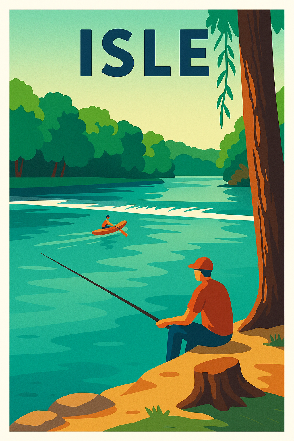 Affiche de Isle - Tranquillité au bord de l'eau