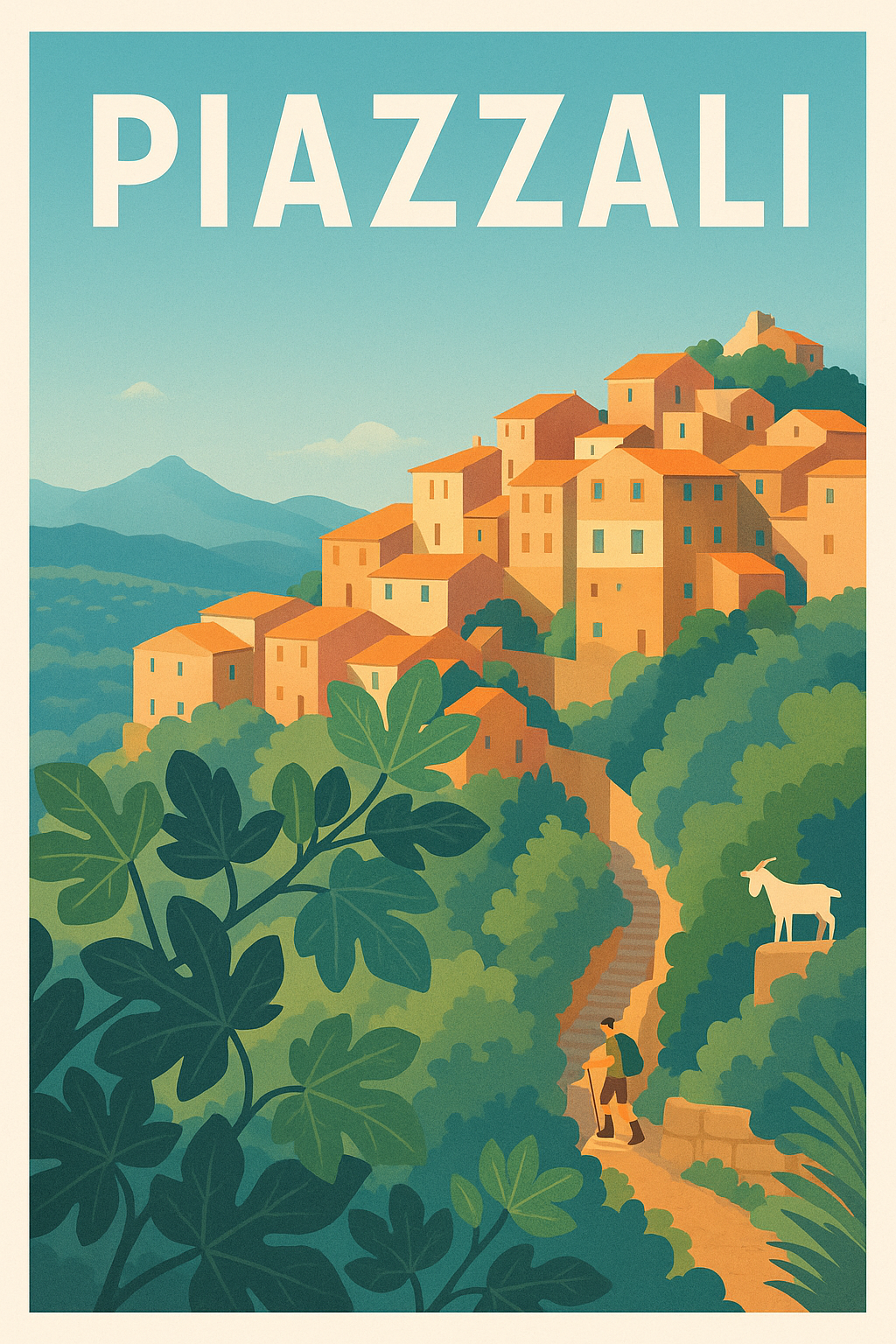 Affiche de Piazzali - Village perché au cœur de la nature