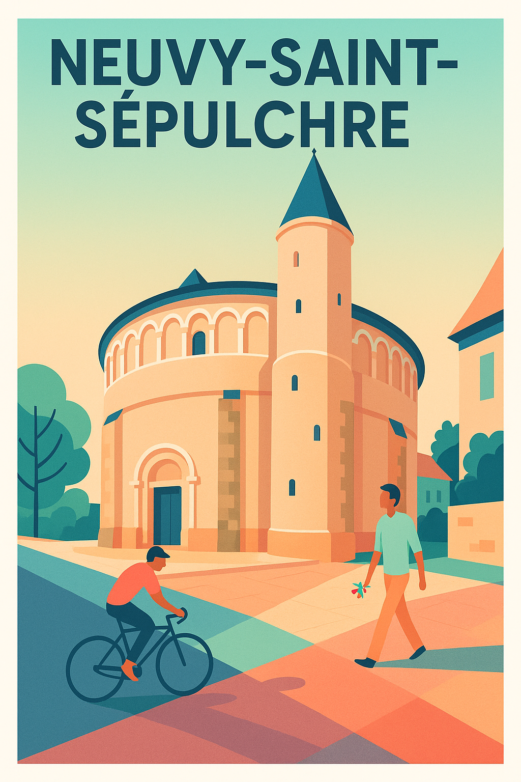 Affiche de Neuvy-Saint-Sépulchre - Charme historique et douceur de vivre
