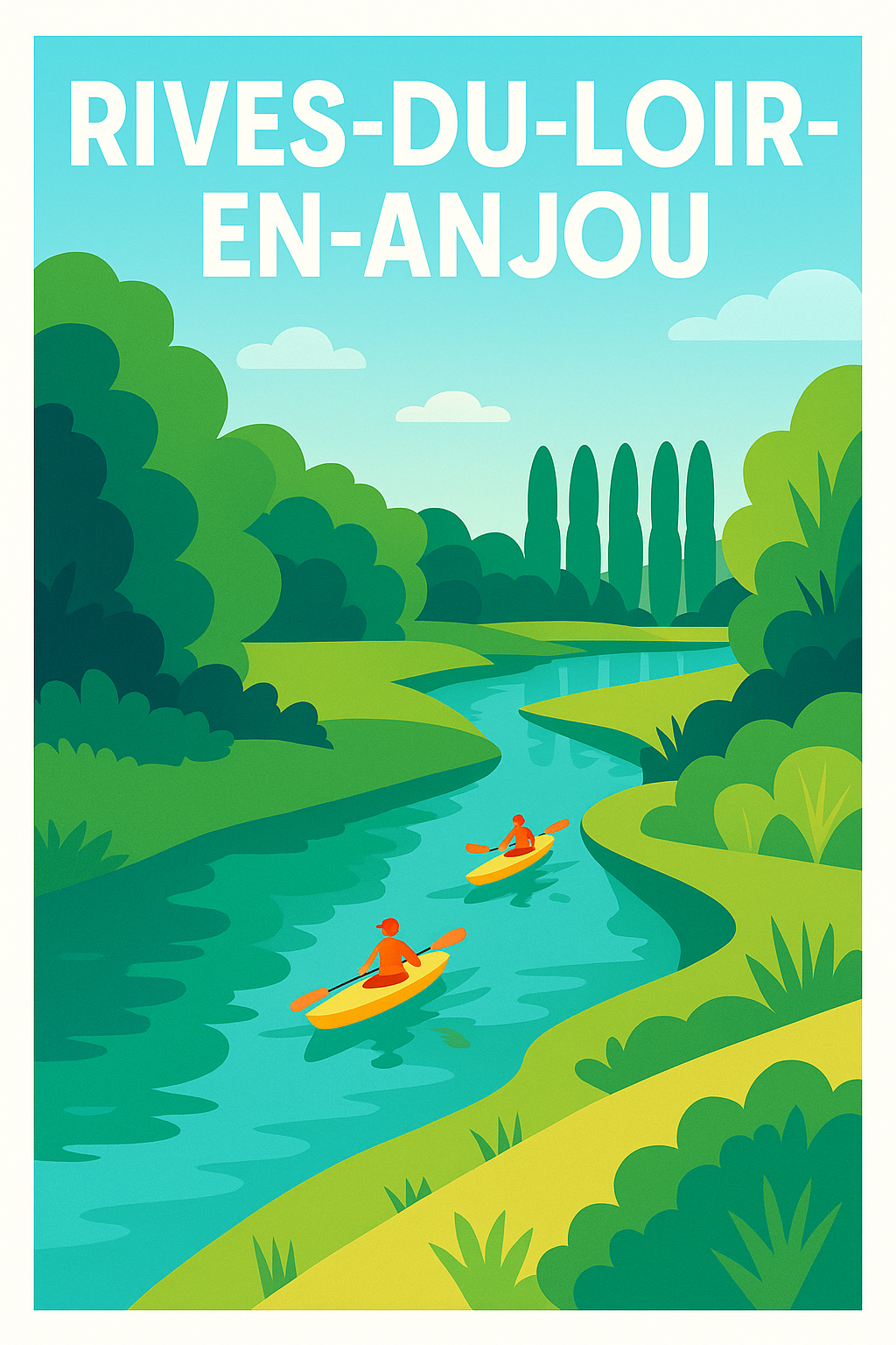 Affiche de Rives-du-Loir-en-Anjou - Évasion paisible au fil de l'eau