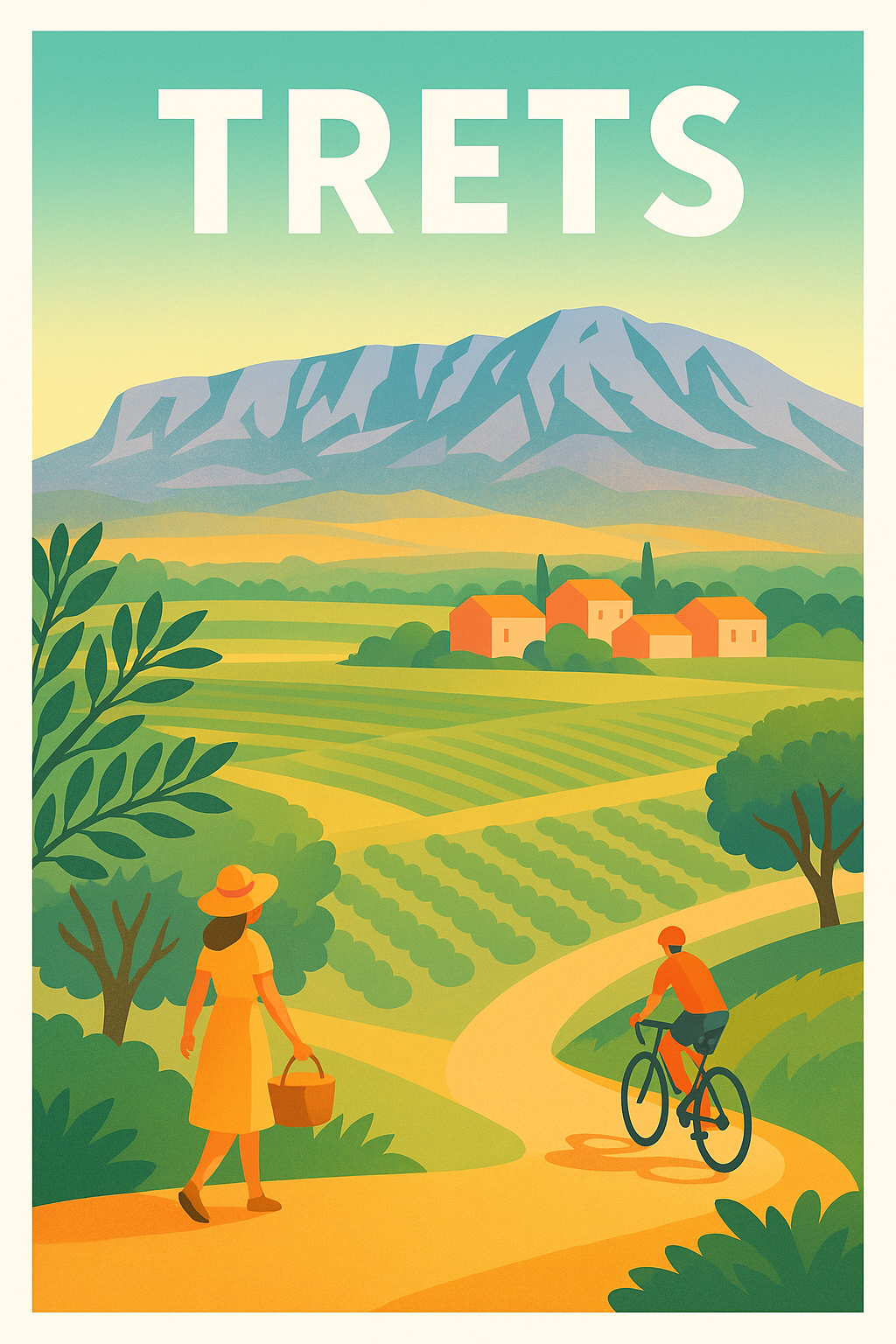 Affiche de Trets - Évasion bucolique au pied de la montagne