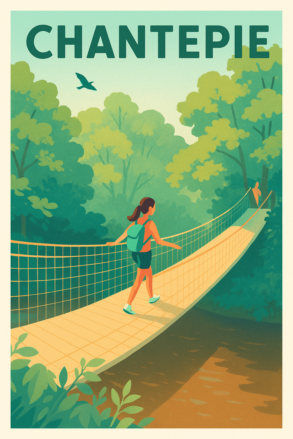 Affiche de Chantepie - L'appel de la nature au détour du pont suspendu