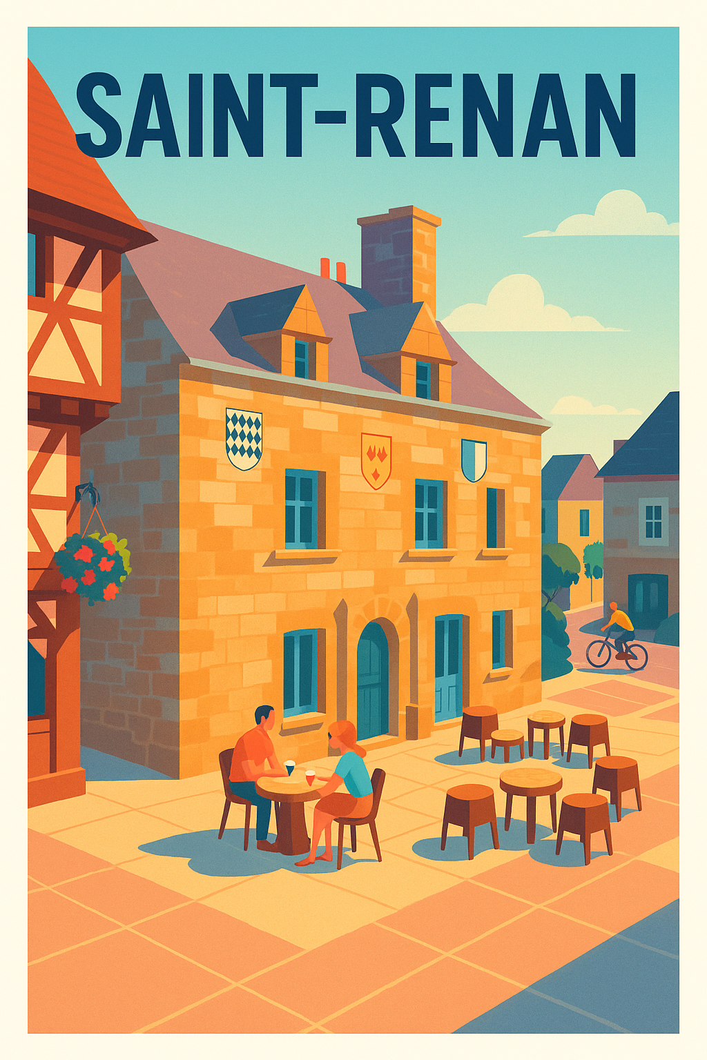 Affiche de Saint-Renan - L'élégance bretonne au grand air