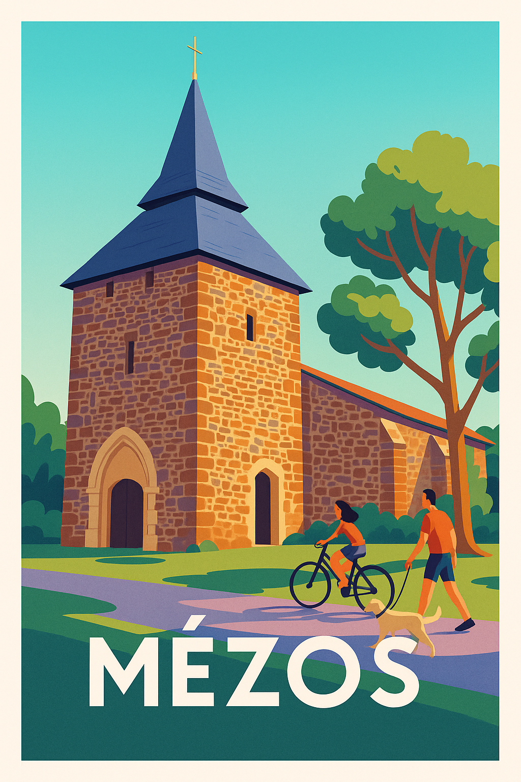 Affiche Mézos — L'authenticité au cœur de la nature · poster d'art de Mézos