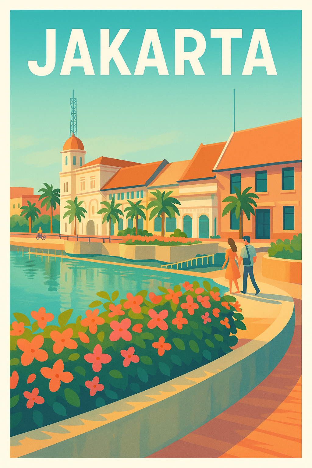 Affiche de Jakarta - Escapade tropicale au cœur de la ville