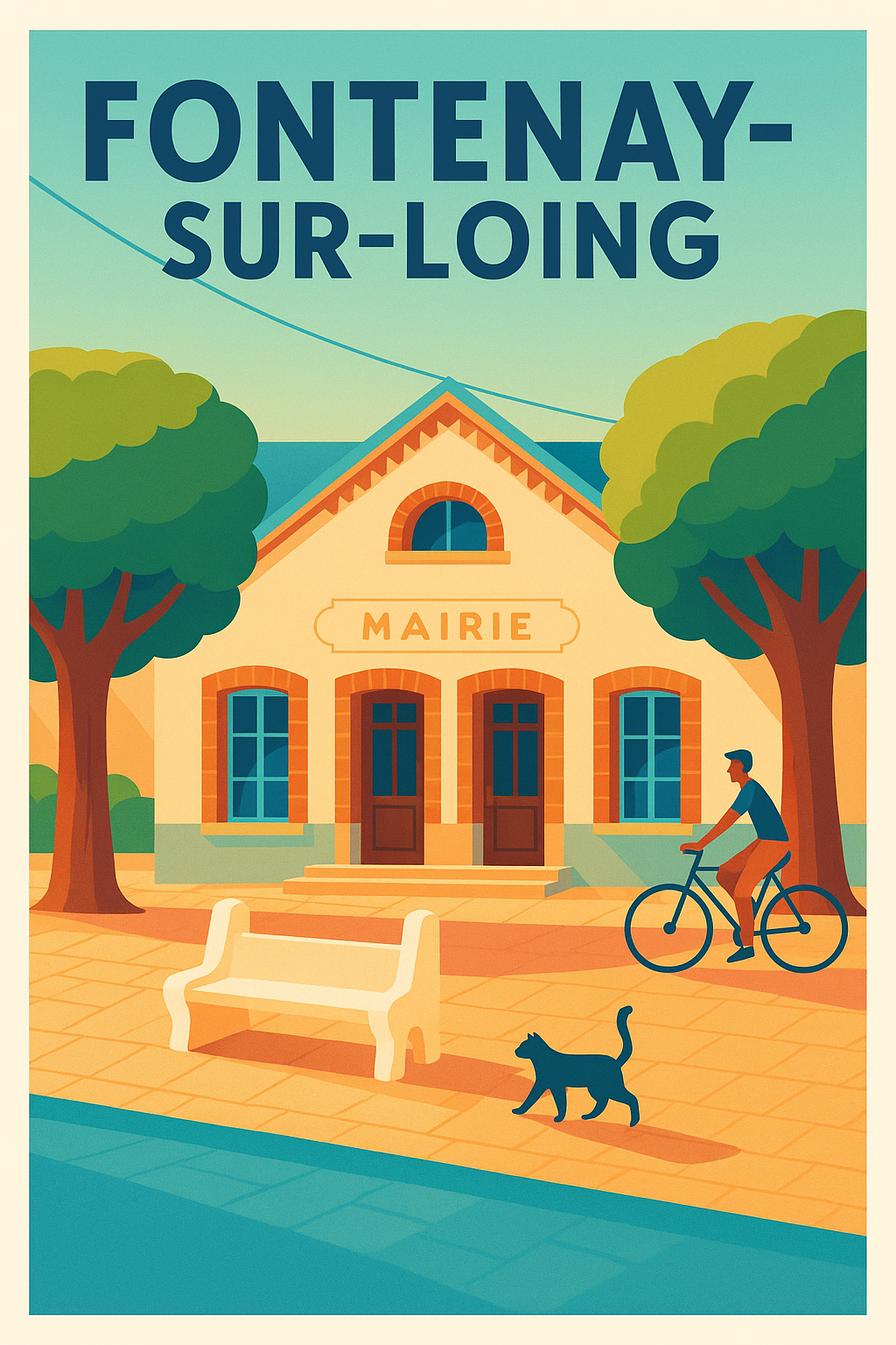 Affiche de Fontenay-sur-Loing - Charme paisible et convivial