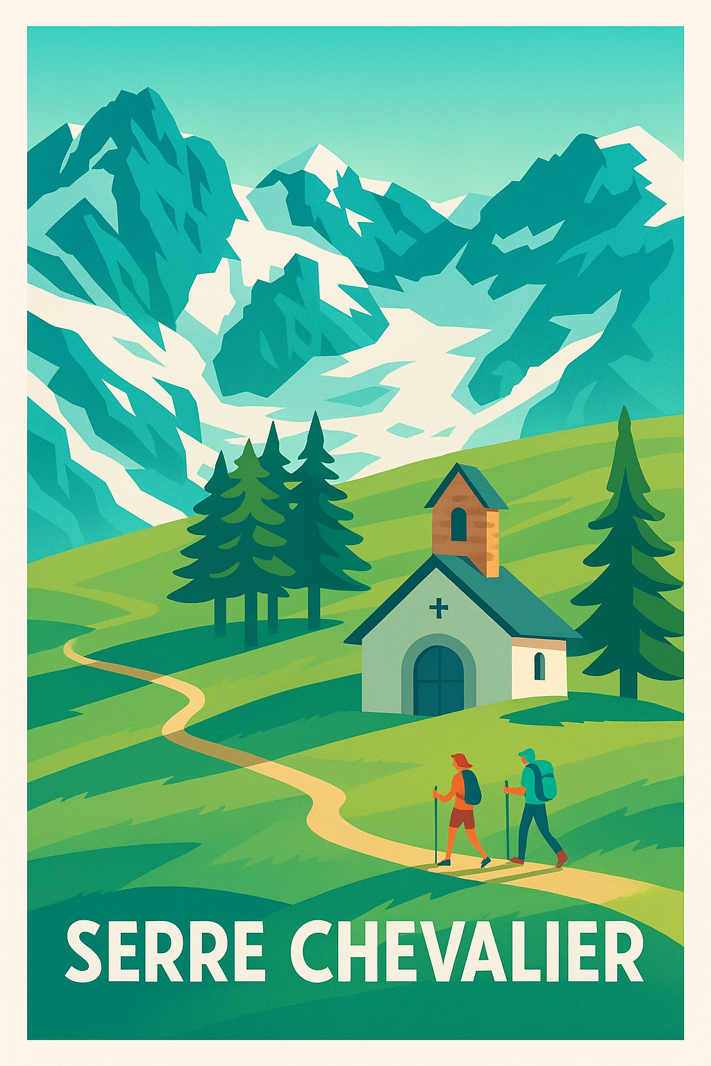Affiche de Serre Chevalier - Évasion nature au cœur des Alpes