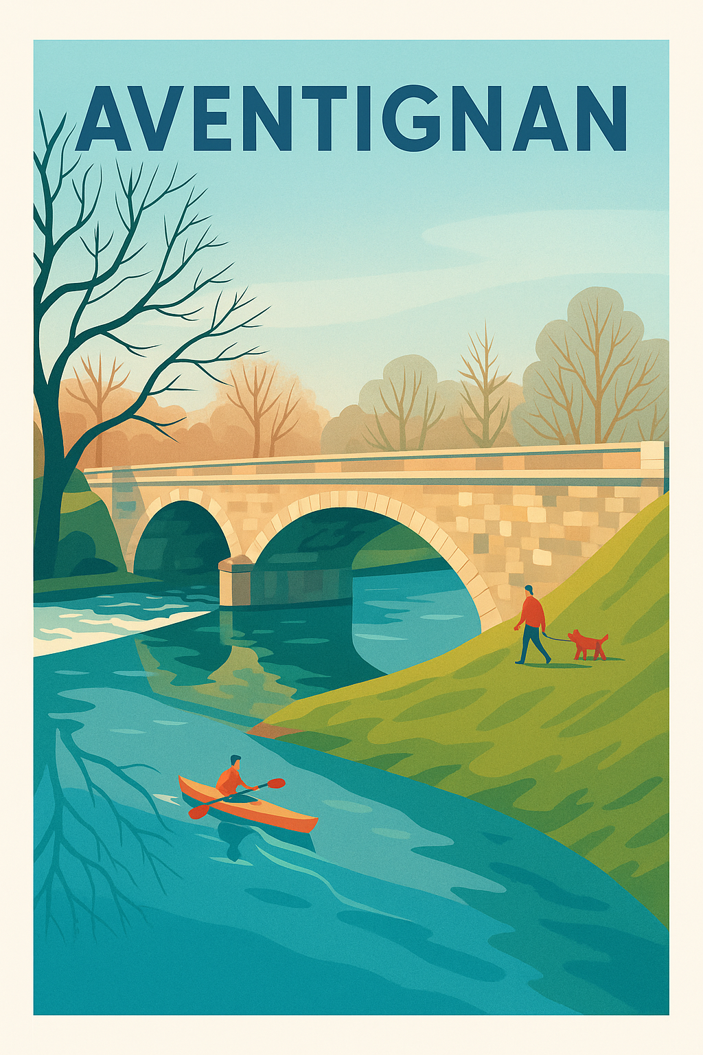 Affiche de Aventignan - Évasion et nature au fil de l'eau