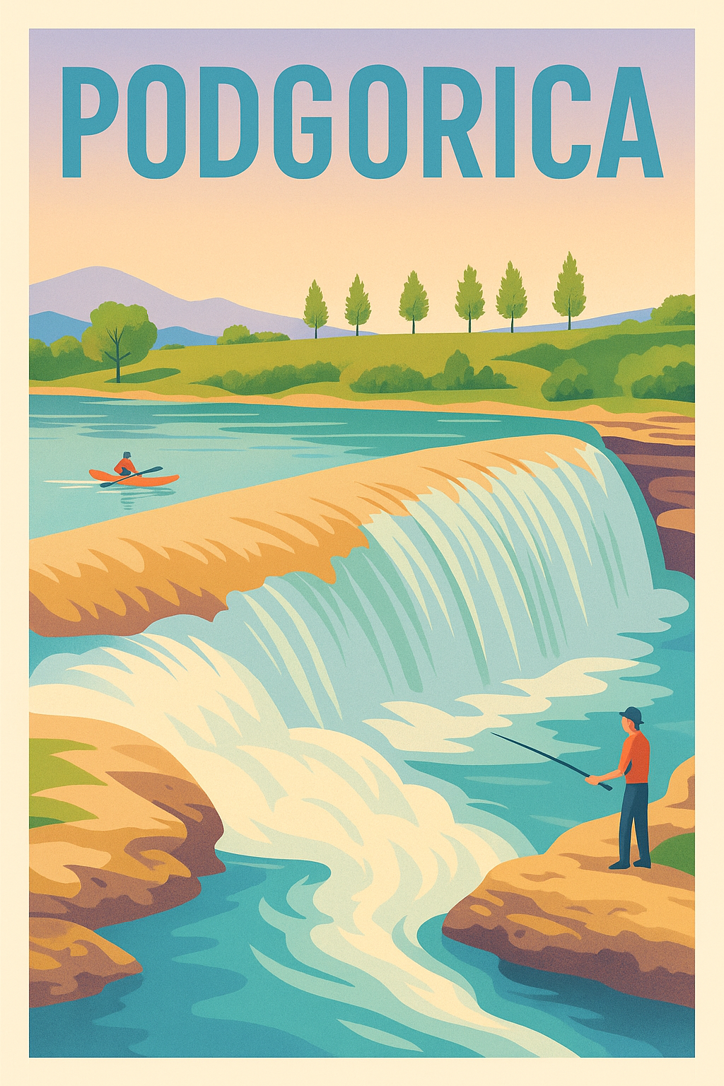 Affiche de Podgorica - Évasion nature au fil de l'eau