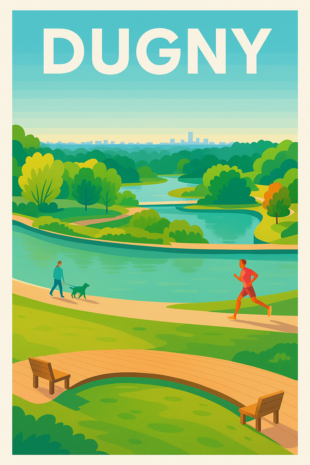 Affiche de Dugny - Échappée verte et sérénité