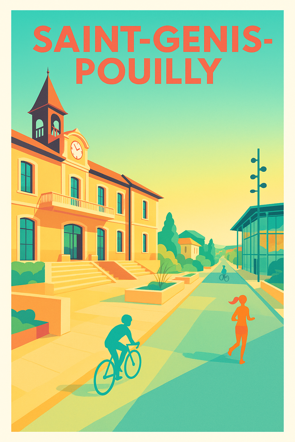Affiche de Saint-Genis-Pouilly - Harmonie et Vitalité au Cœur de la Ville