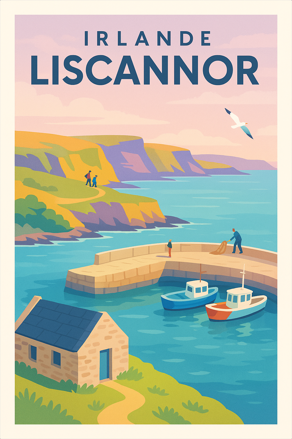 Affiche de Liscannor - Charme côtier irlandais