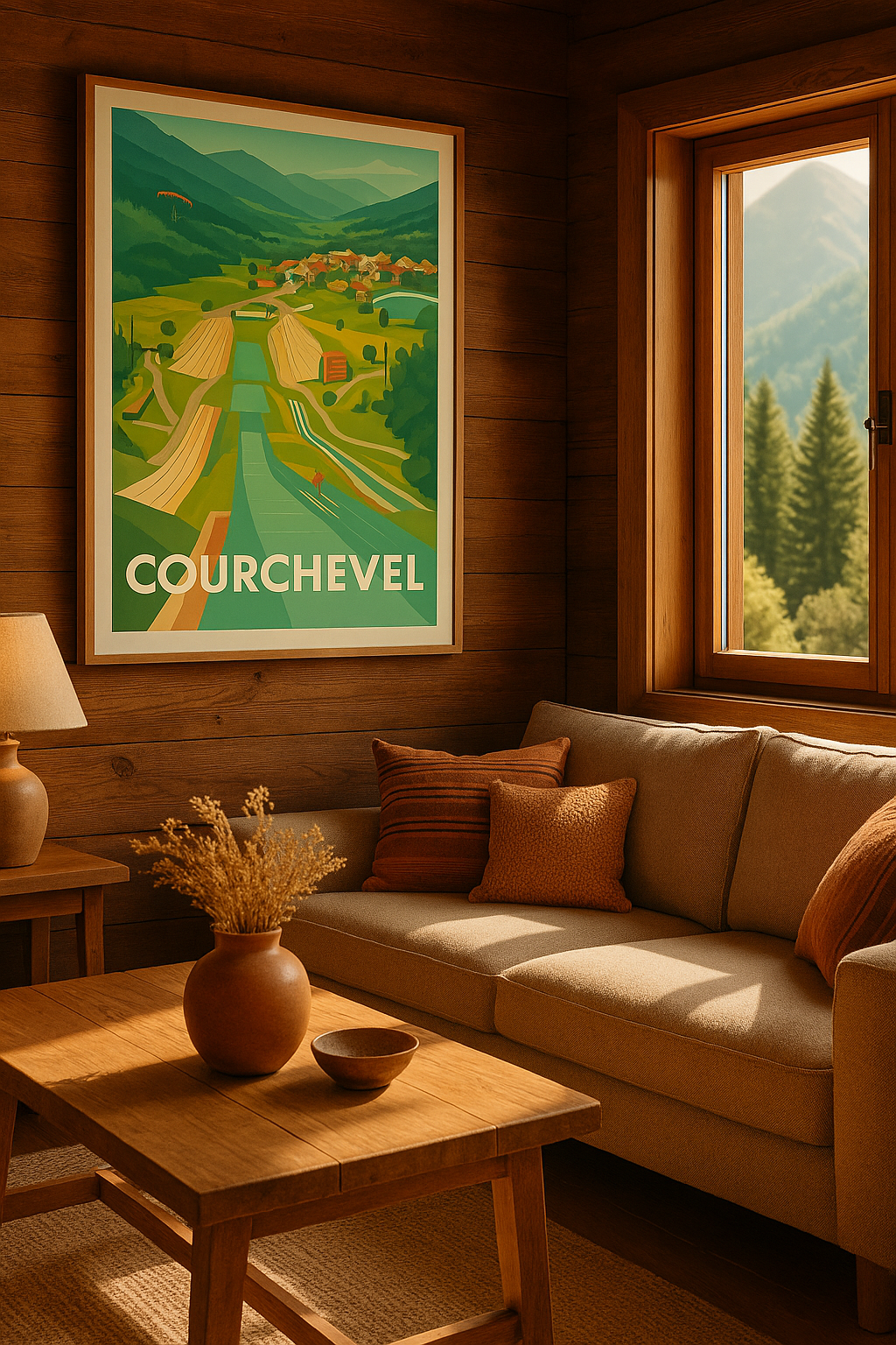 Mise en situation Affiche de Courchevel - L'élégance alpine toute l'année