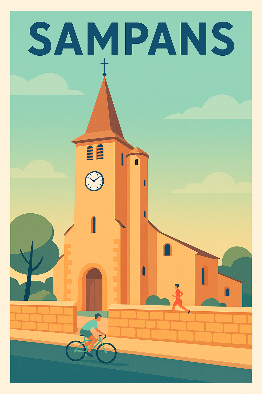 Affiche de Sampans - Charme et sérénité au coeur du village