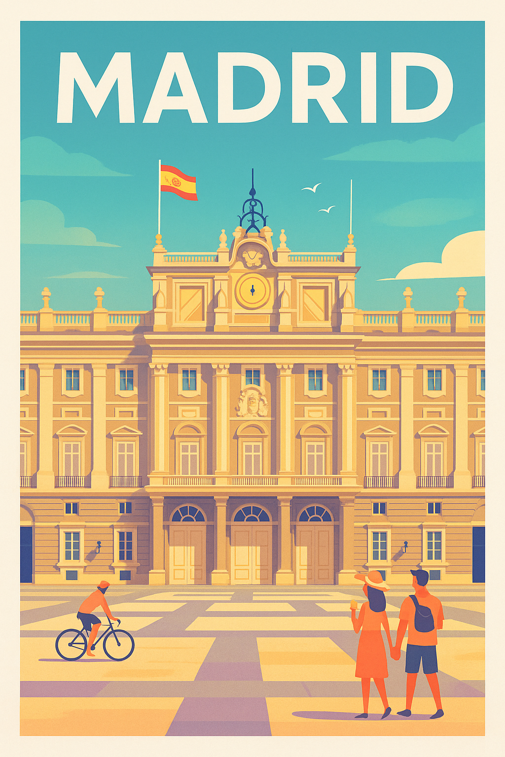 Affiche de Madrid - L'élégance du Palais Royal à portée de main