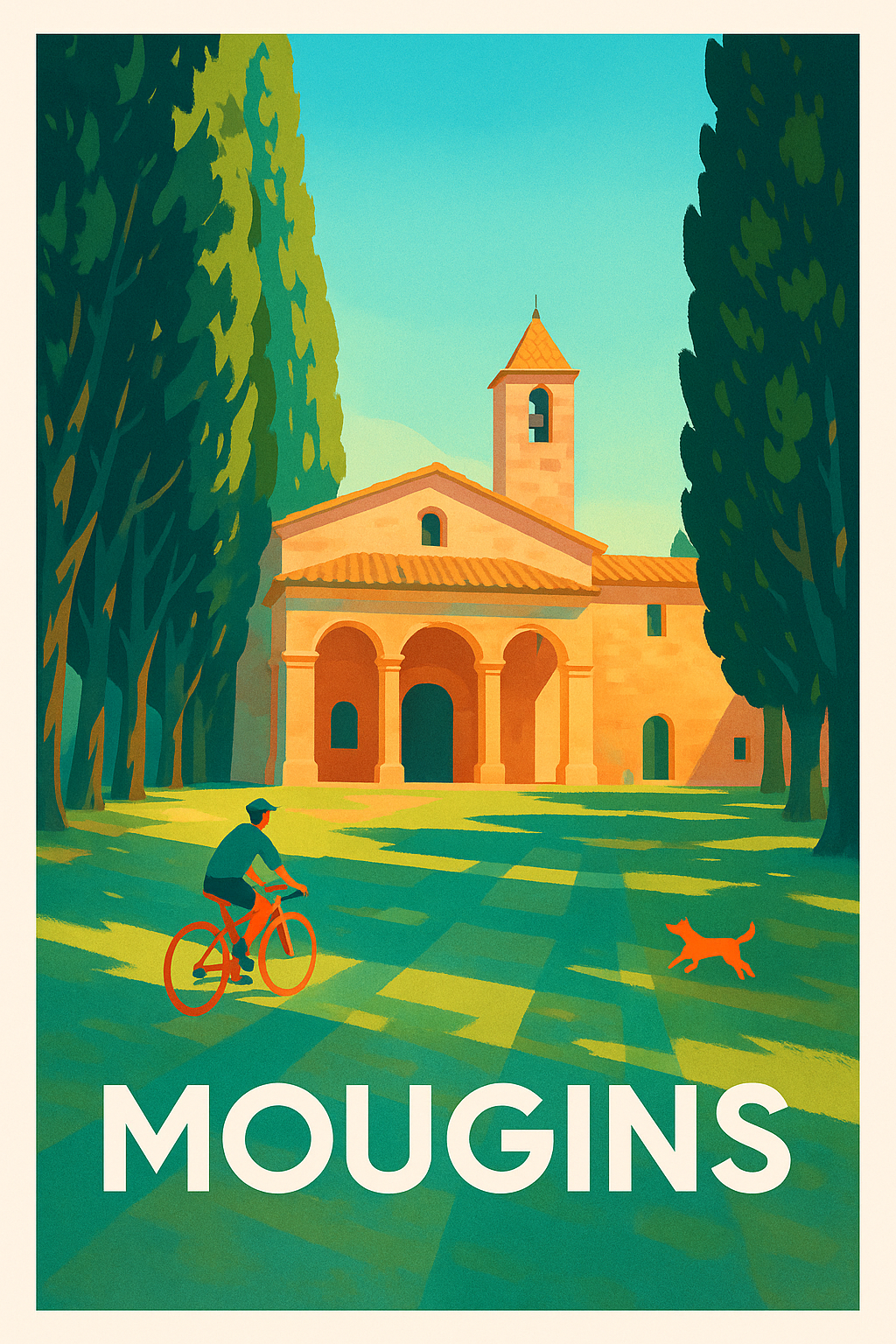 Affiche Mougins - Douceur de vivre provençale